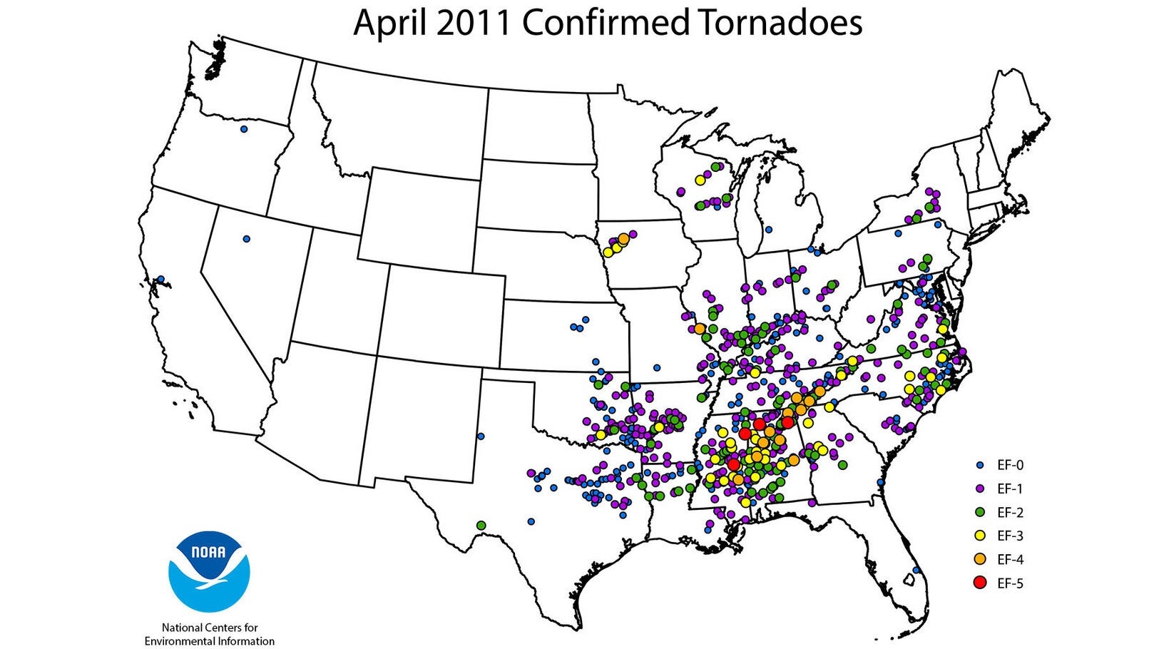 April 2011 tornadoes NCEI