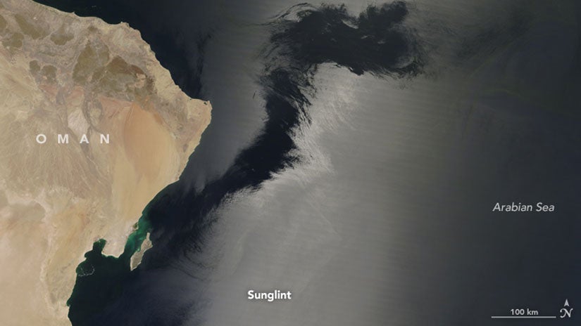 Dark Swath Spotted in Arabian Sea Is Nothing to Fear, NASA Scientists Say