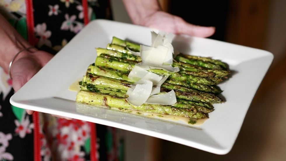 Seasoned With Weather: Asparagus-Cheese Tartines