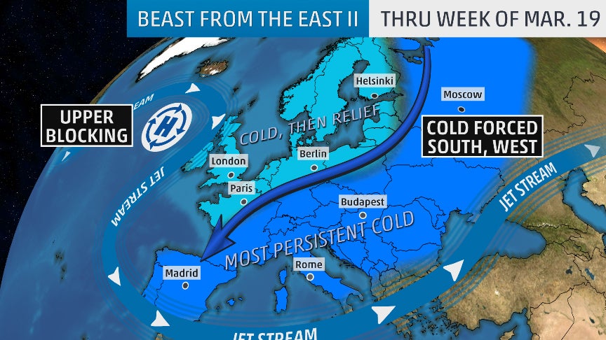Beast From The East 2 0 To Keep Europe Shivering Into Next Week The Weather Channel Articles From The Weather Channel Weather Com