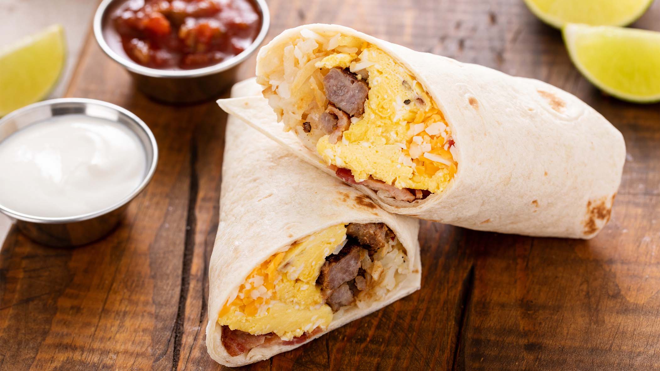 A Breakfast Burrito Just As Layered As Spring Weather