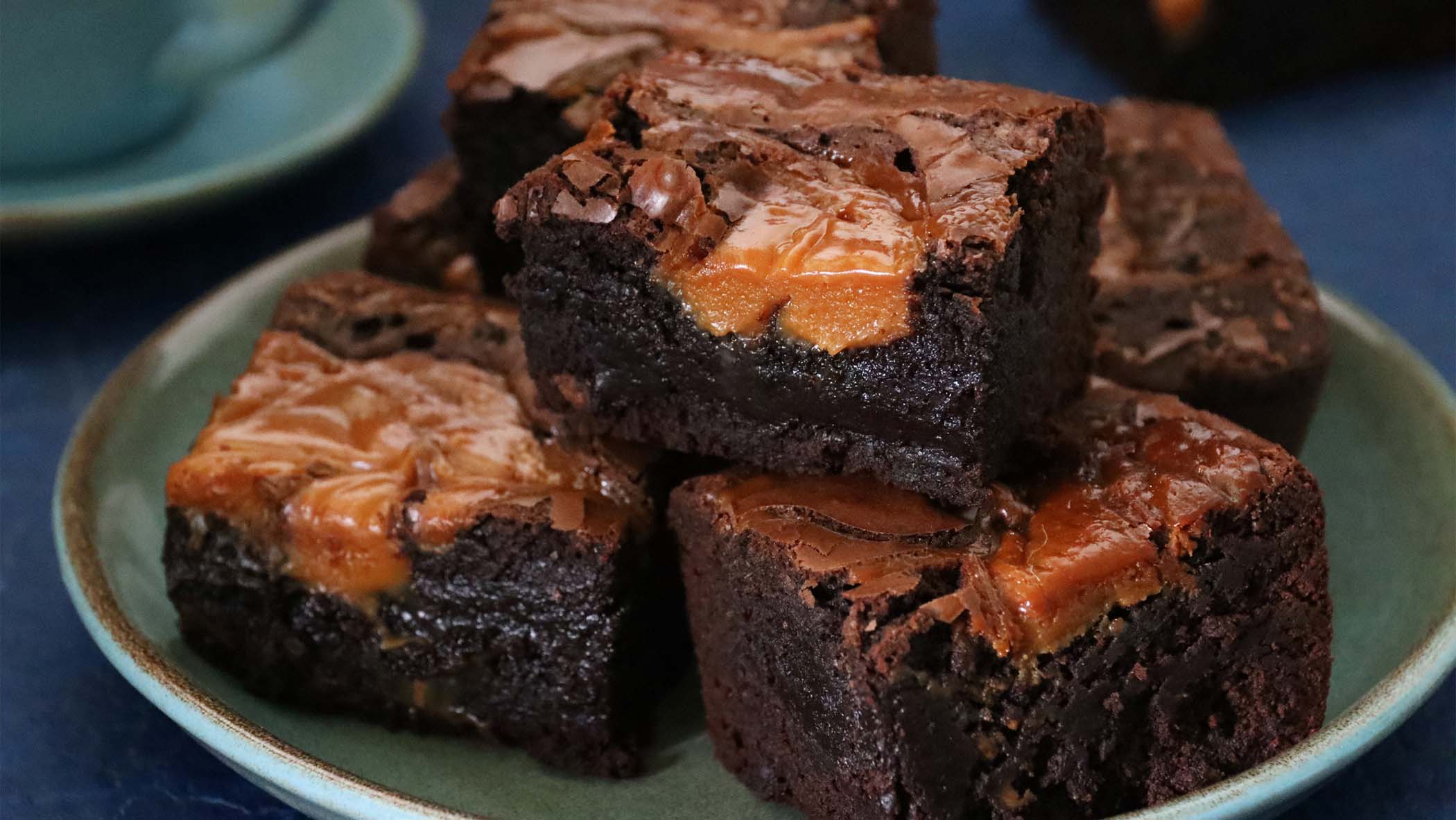 Miso Salted Caramel Brownies
