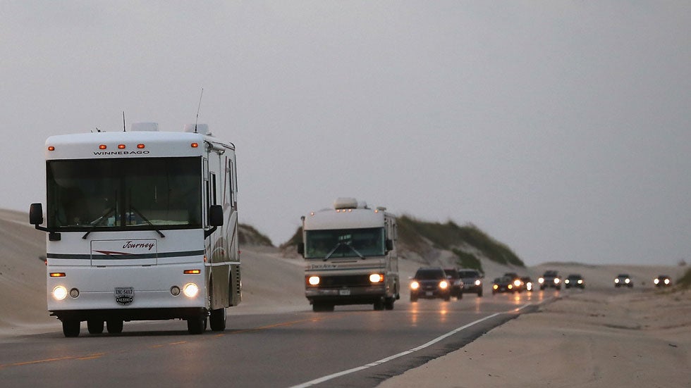 Hurricane Arthur Makes Landfall in North Carolina As Thousands Evacuate