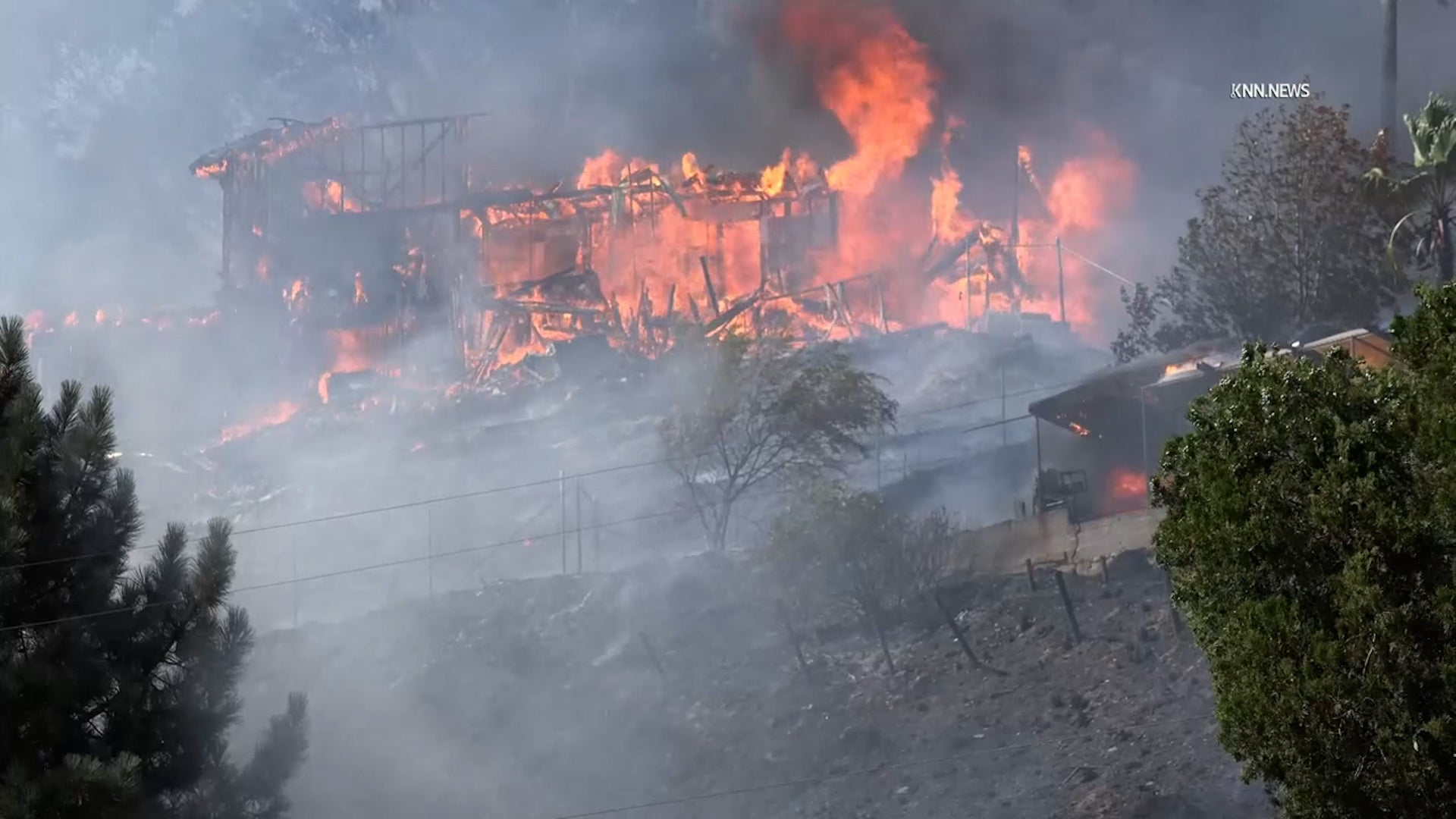 Brush Fire Burns Homes In San Bernardino, California | Weather.com