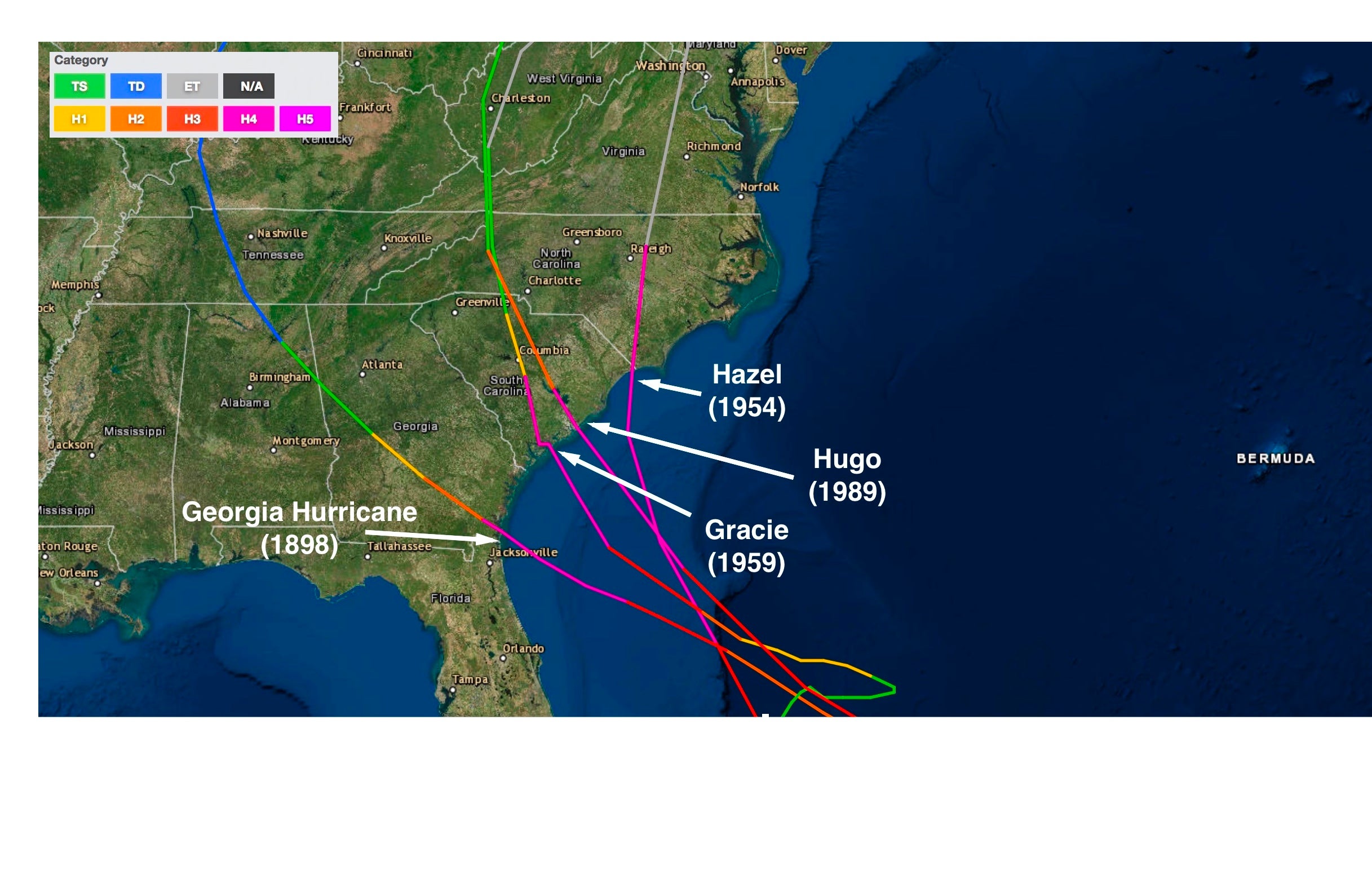 Florence May Be the Strongest U.S. Landfall on Record So Far North