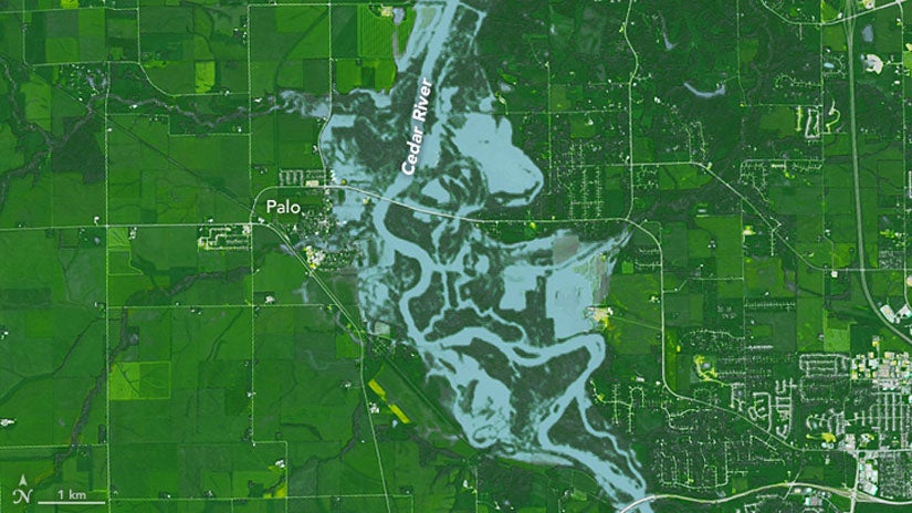Map Of Flooding In Iowa