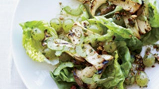 Celery, Grilled Grape and Mushroom Salad