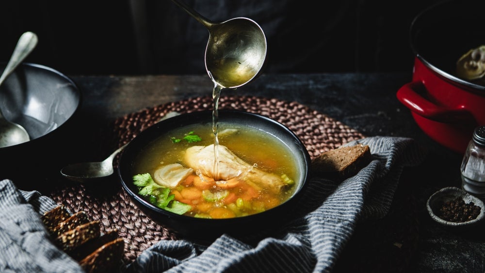 Warm Up With Leftover Rotisserie Chicken Soup