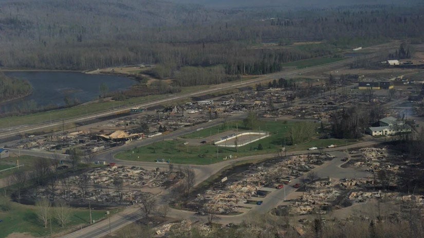 Fort McMurray Fire Destroys Homes, Businesses &ndash; But Spares Ice Rink