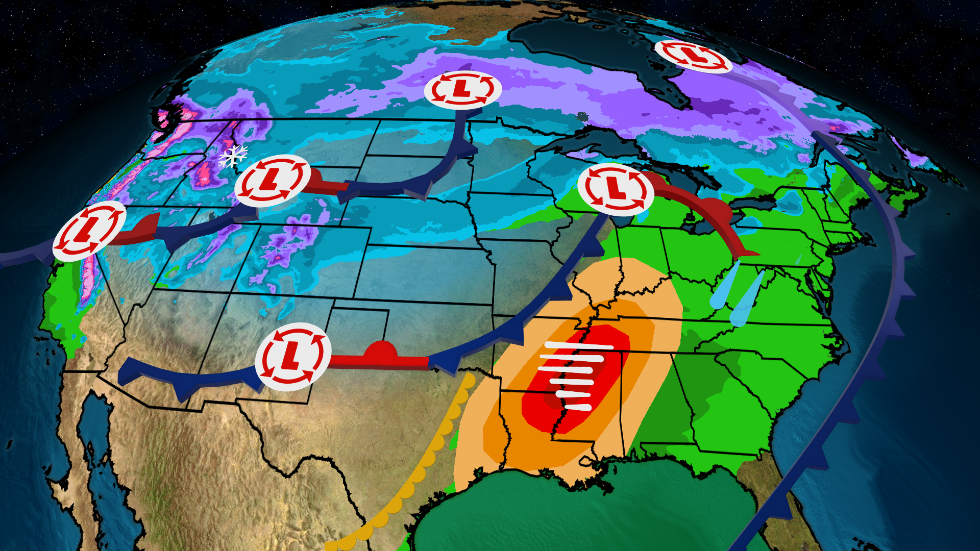 Coast To Coast Storm To Bring Snow, Rain And Colder Temps This Week