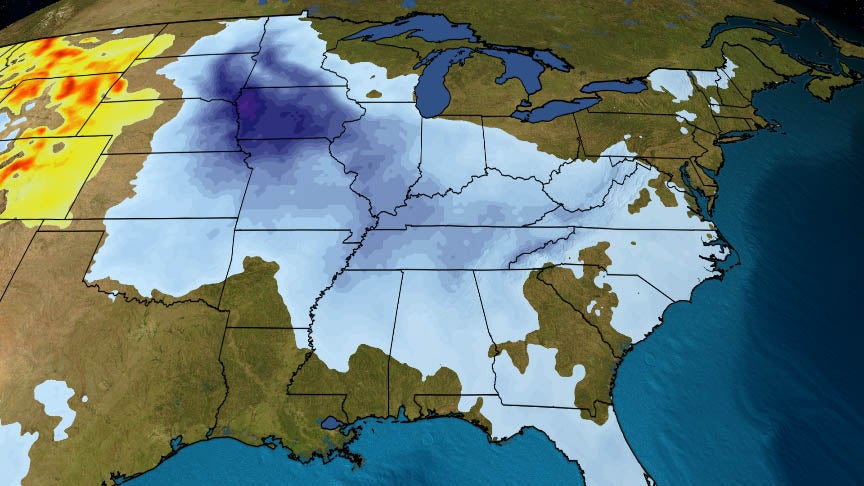 Colder Weather Pattern Returns East of the Rockies as Second Half of January Begins