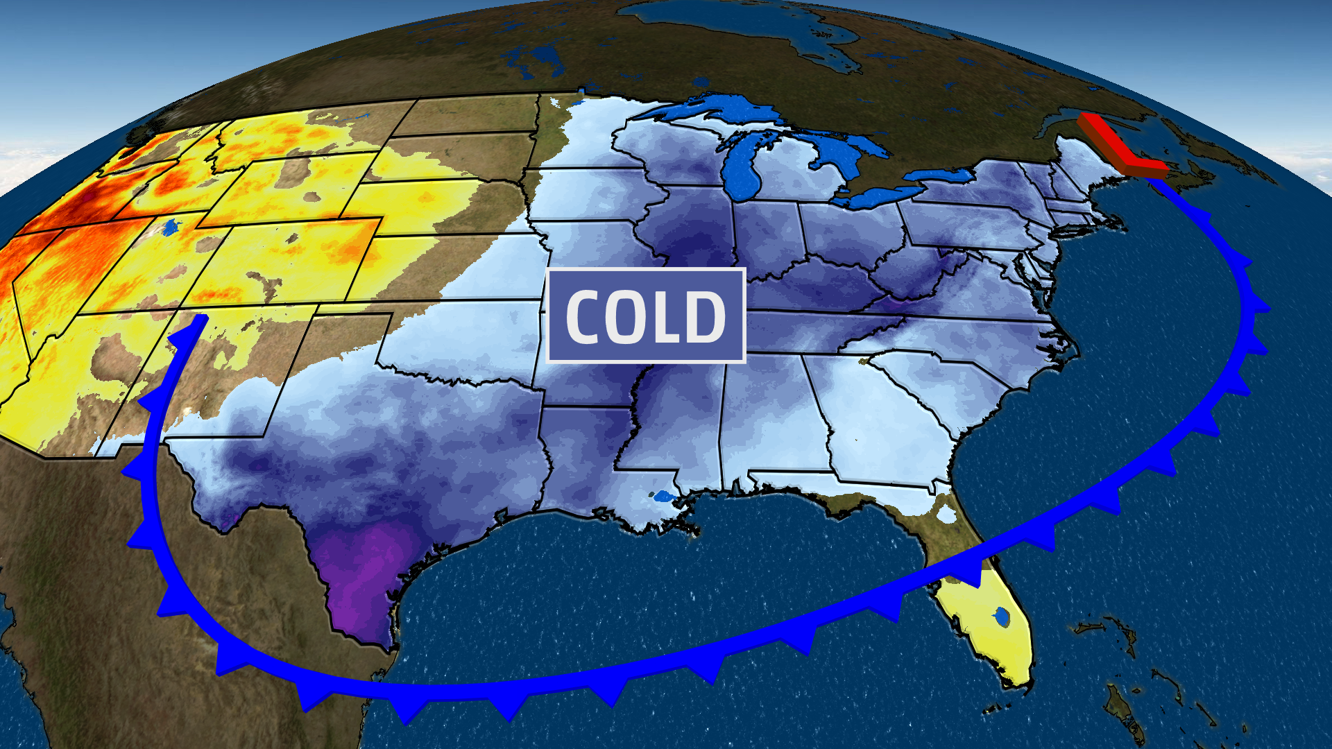 Rounds of Cold Air Sweeping Across Central, Eastern U.S. | The Weather ...