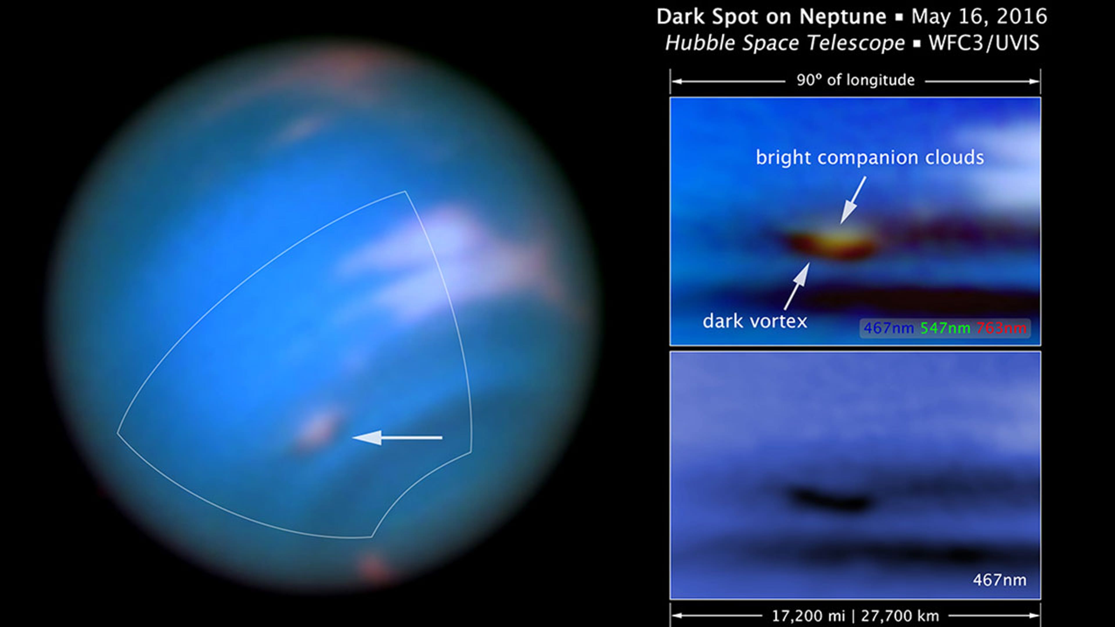 Neptune's Huge Dark Vortex Seen by NASA For First Time This Century | The  Weather Channel, image size:3840x2160