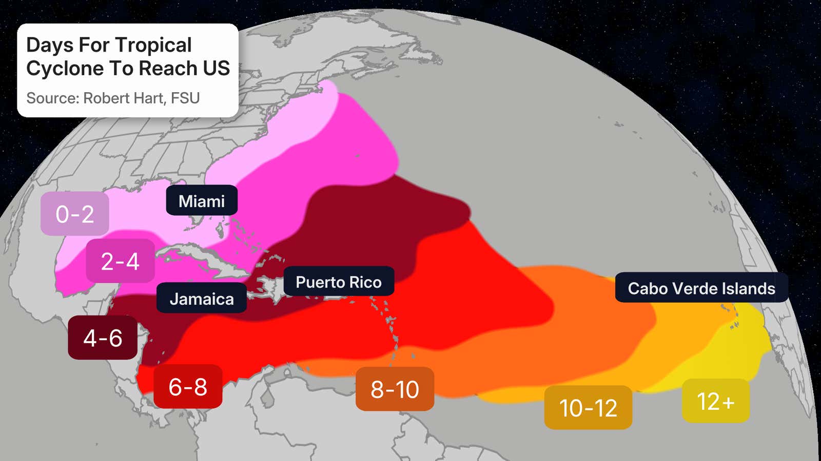 The Time It Takes Atlantic Hurricanes To Hit US | Weather.com