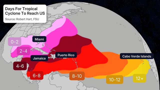 The Time It Takes Atlantic Hurricanes To Hit US | Weather.com