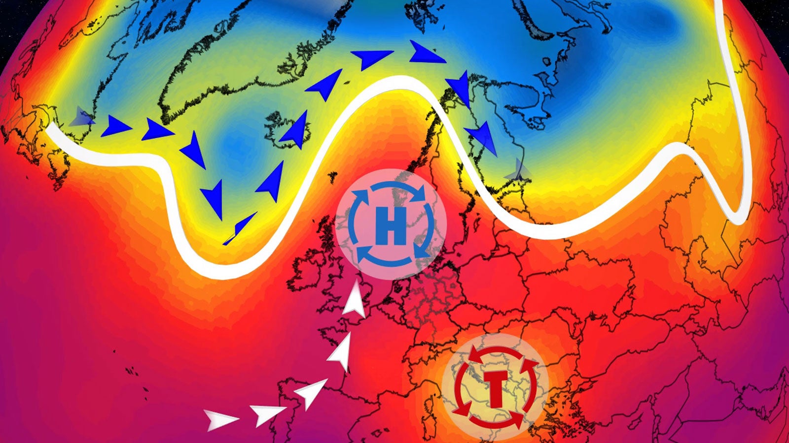 Sommer stabilisiert sich Azorenhoch vertreibt die Gewitter schon