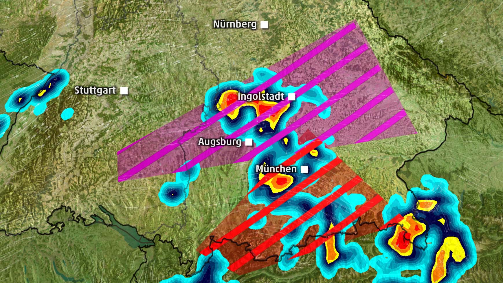 Nationaler und lokaler Wetterradar, tägliche Vorhersage, Orkane und ...