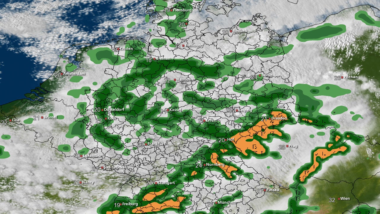 Schauer im Norden Sonne im Süden The Weather Channel