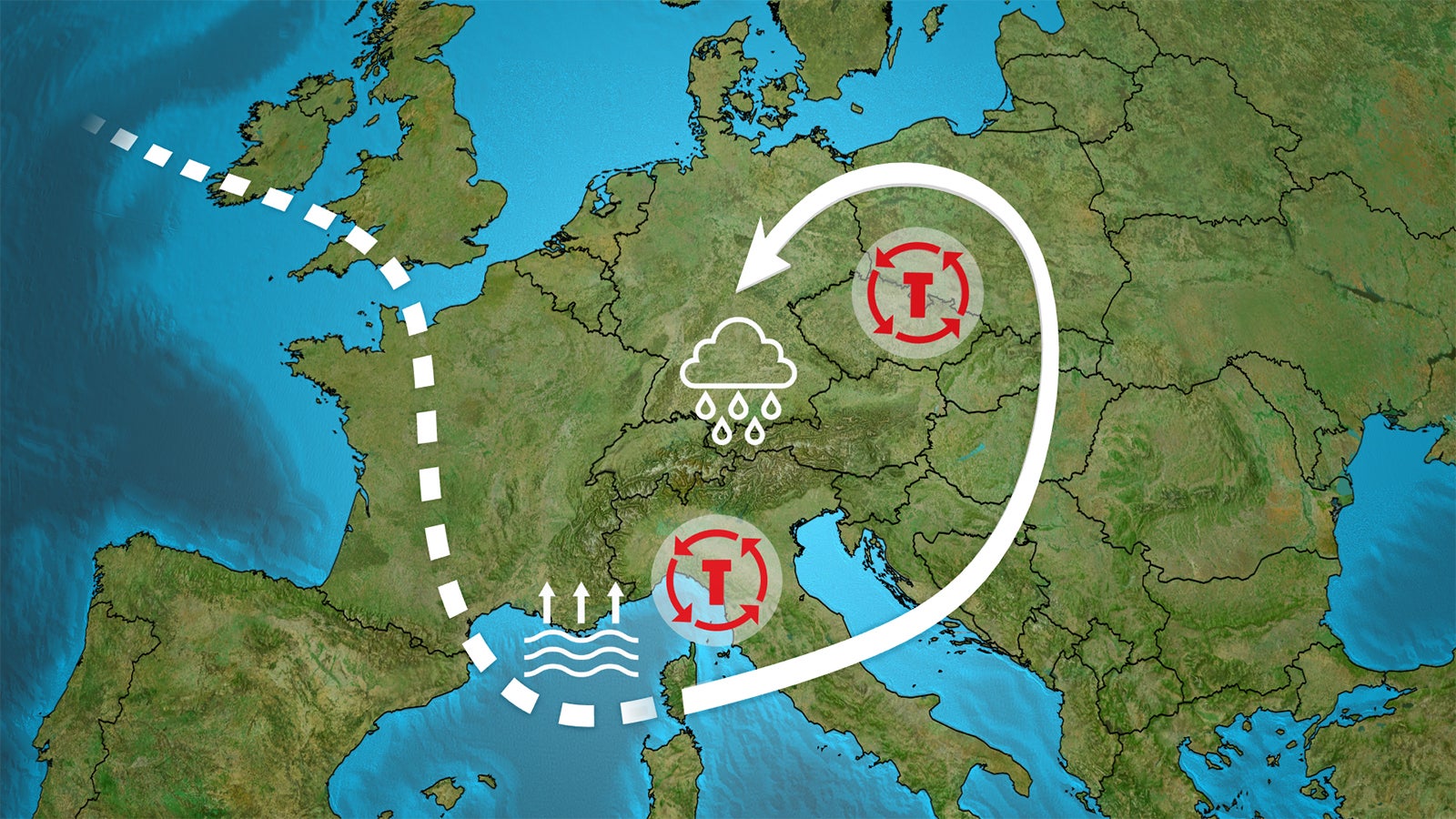 Nationaler und lokaler Wetterradar, tägliche Vorhersage, Orkane und ...