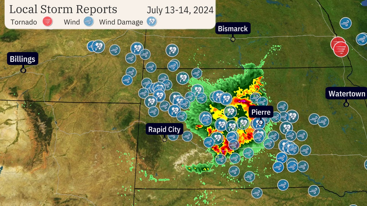 Derecho Midwest July 2024 South Dakota Chicago