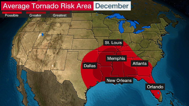 Winter tornadoes