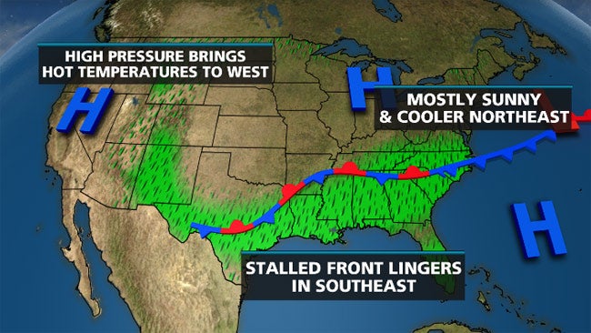 Week Ahead: Cooler East, South Storm Zone, Hot West