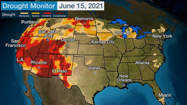 U.S. wildfires drought