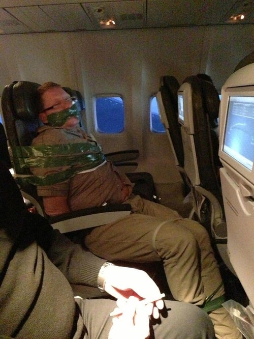 Drunk Passenger Tied Up with Duct Tape The Weather Channel