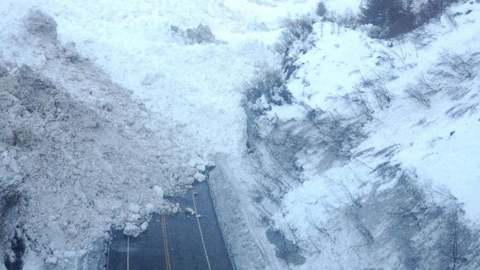 Avalanches Near Valdez, Alaska Close Only Road Into Town