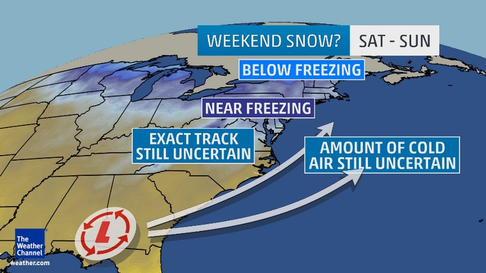 East Coast Storm? Weekend Snow Possible, But Major Questions Remain ...