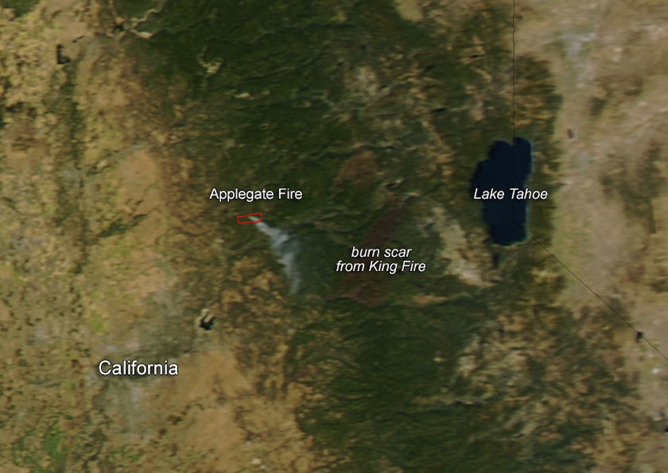 Northern California Applegate Wildfire Threatens Homes The Weather
