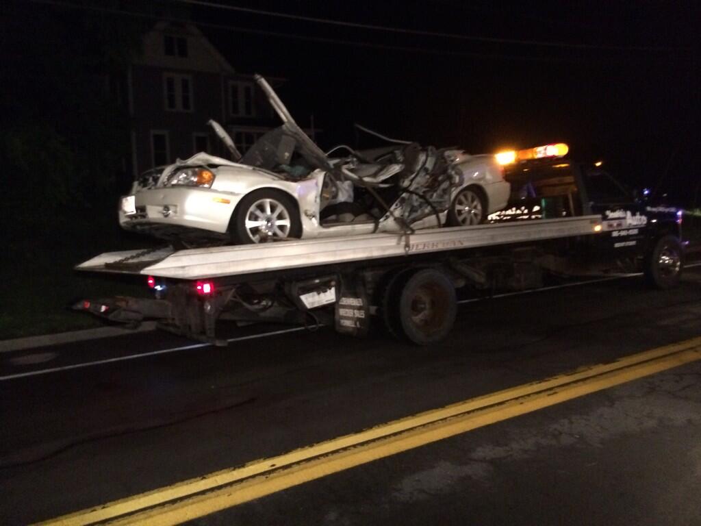 Two Killed Near Phelps, New York, After Tree Falls on Car During Severe
