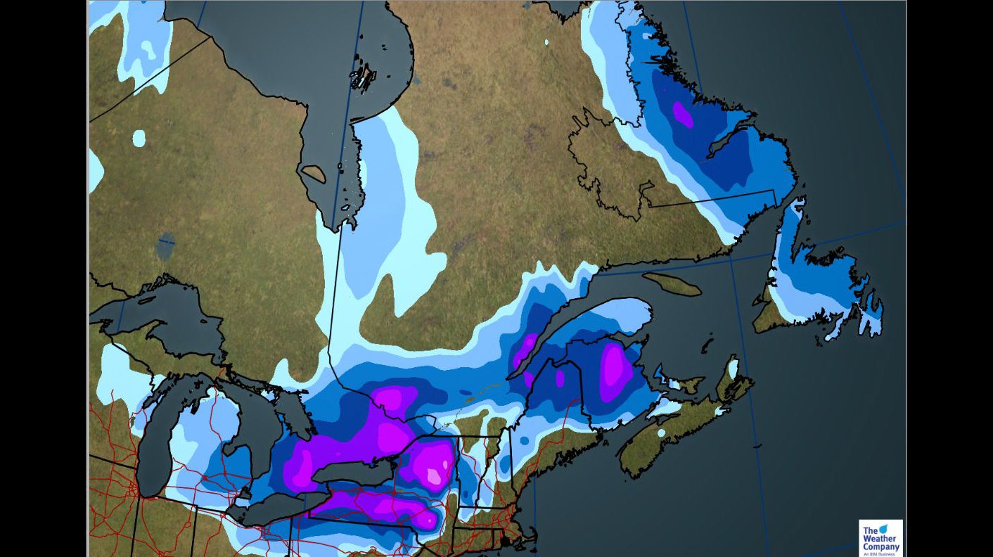 Canada Forecast Big Storm on the Way to Toronto, Maritimes The