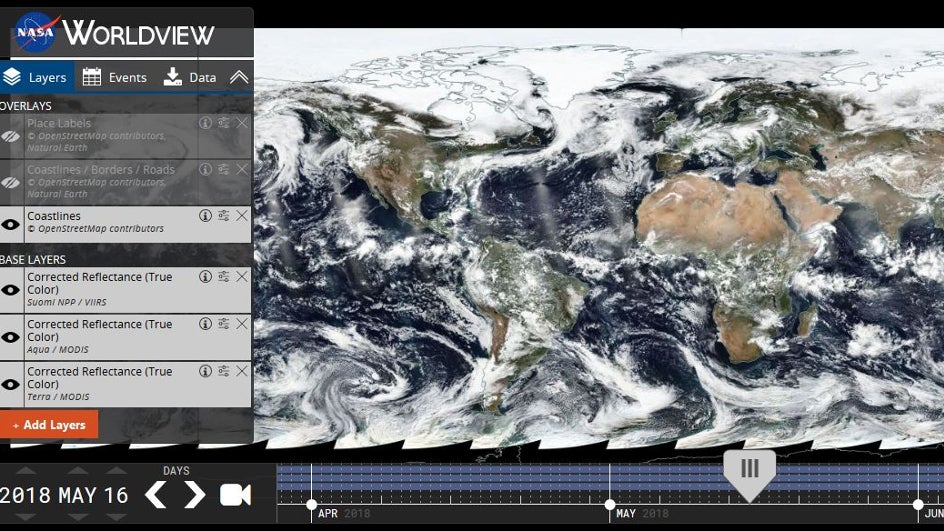 Mapamundi interactivo: 20 años de imágenes de satélite desde casa | The ...