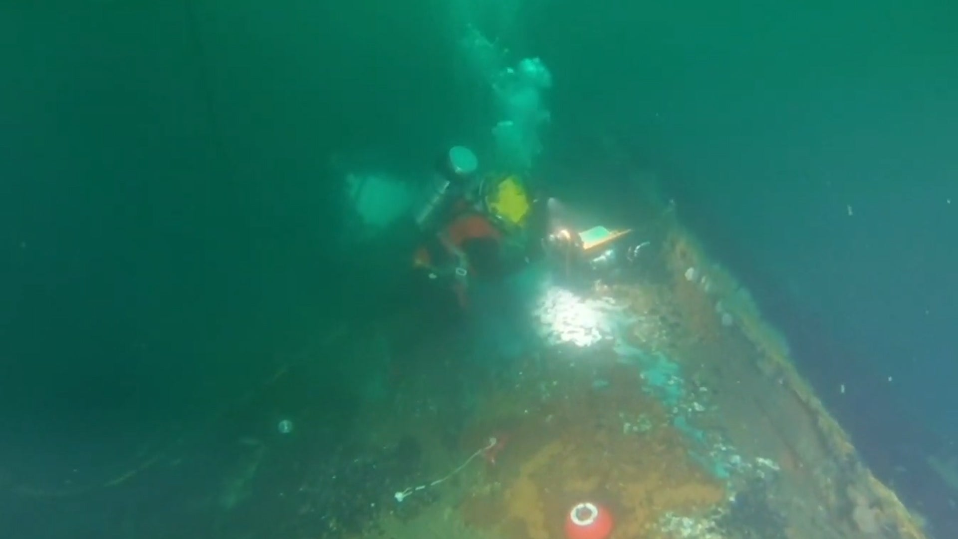 Divers Extract Oil Recovered from WWII Shipwreck Off NY Coast Divers Extract Oil Recovered from WWII Shipwreck Off NY Coast