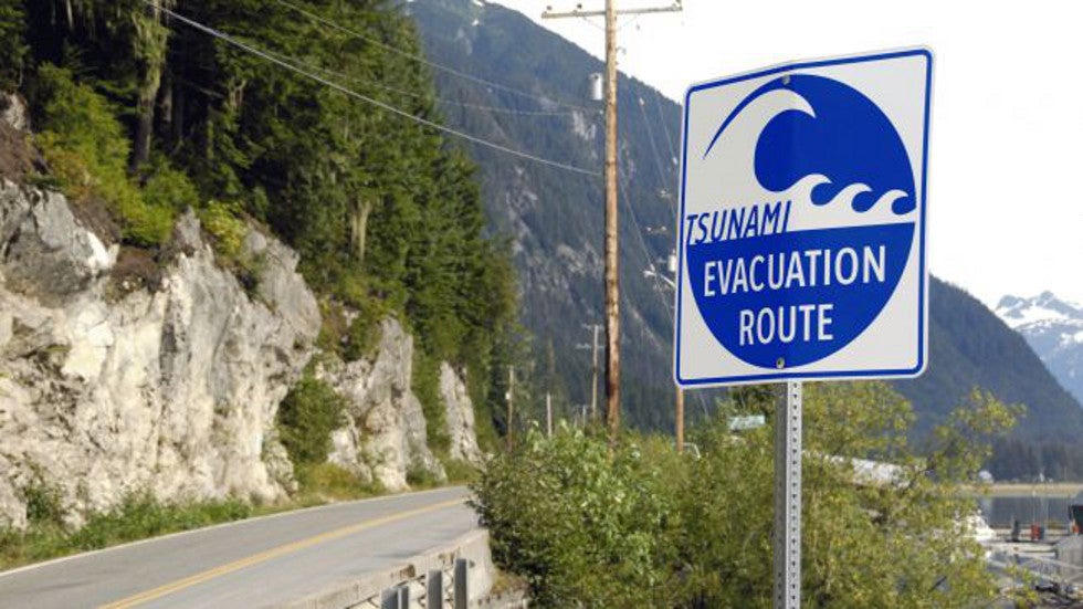 Evacuating a Tsunami