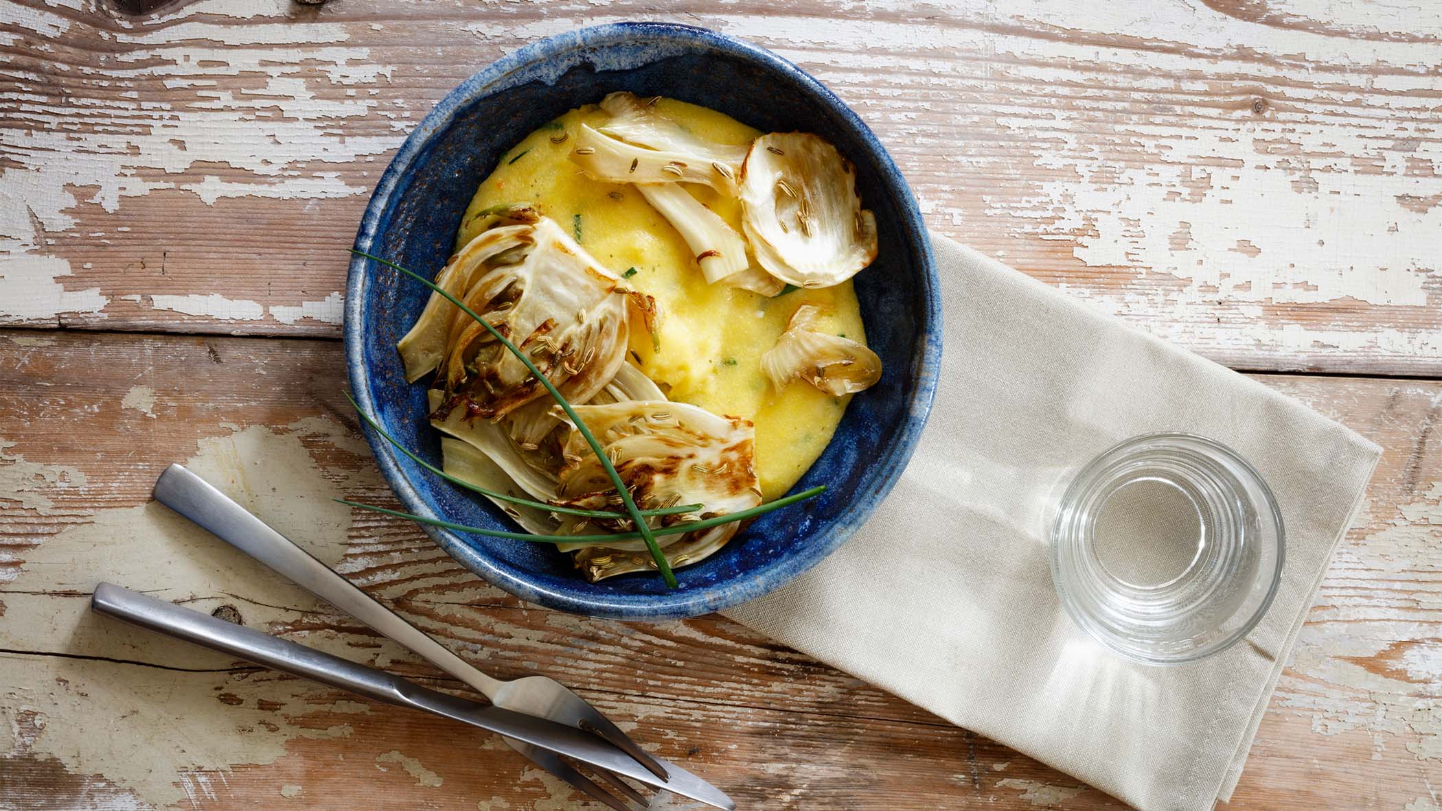 Beat 'Second Winter' With This Delicious Caramelized Fennel On Herbed Polenta Recipe 