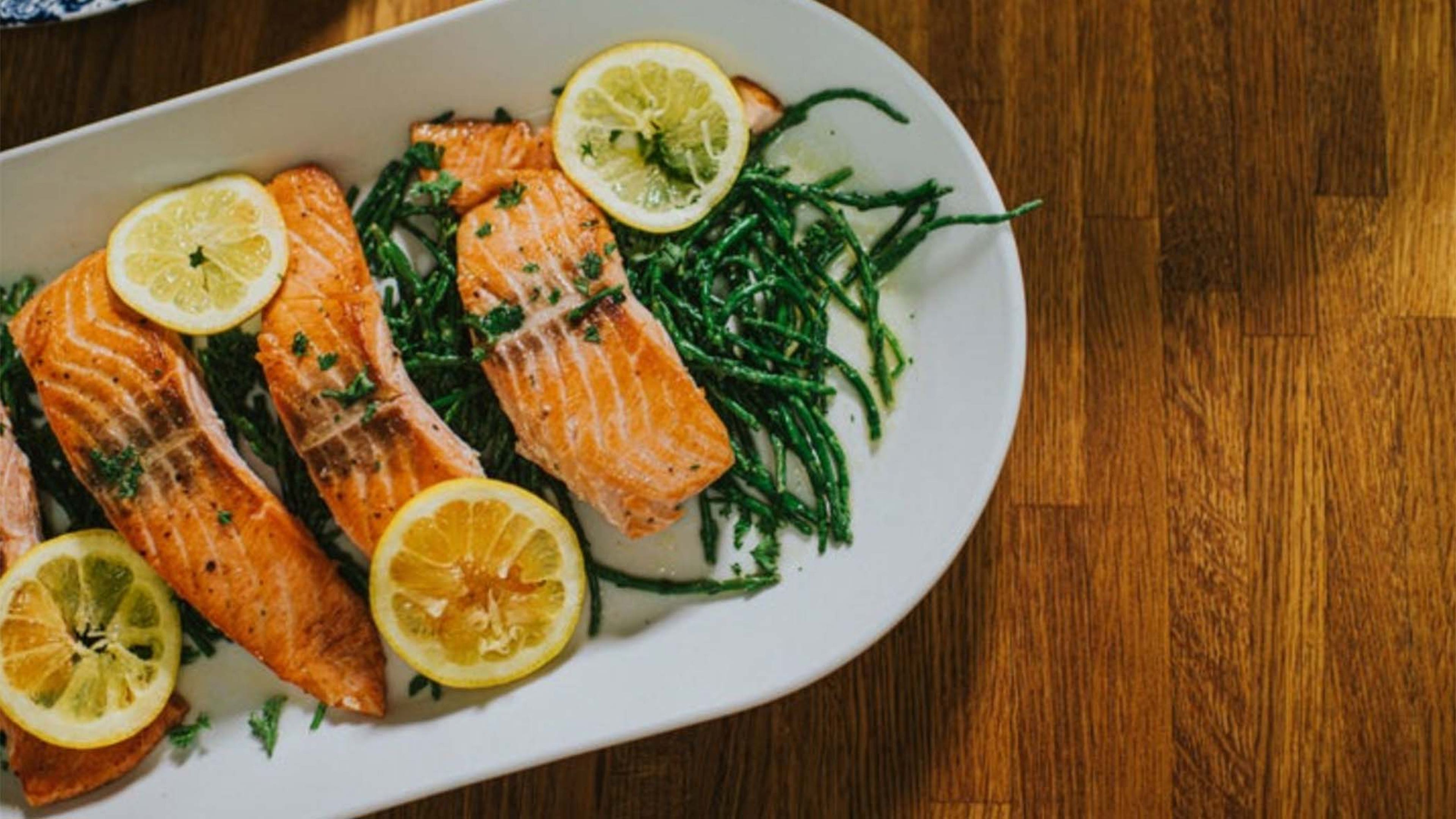 a plate of fish