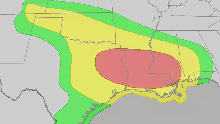 Severe Weather Could Pack Tornadoes As Serious Flood Threat Develops From Texas To Lower-Mississippi Valley