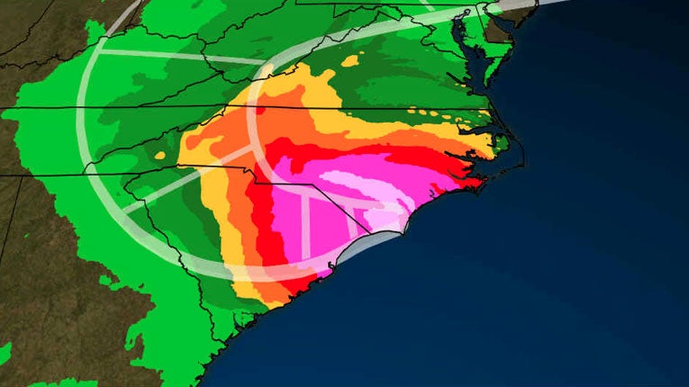 Florence to Cause Flash Flooding, Major to Record River Flooding in Carolinas, S...