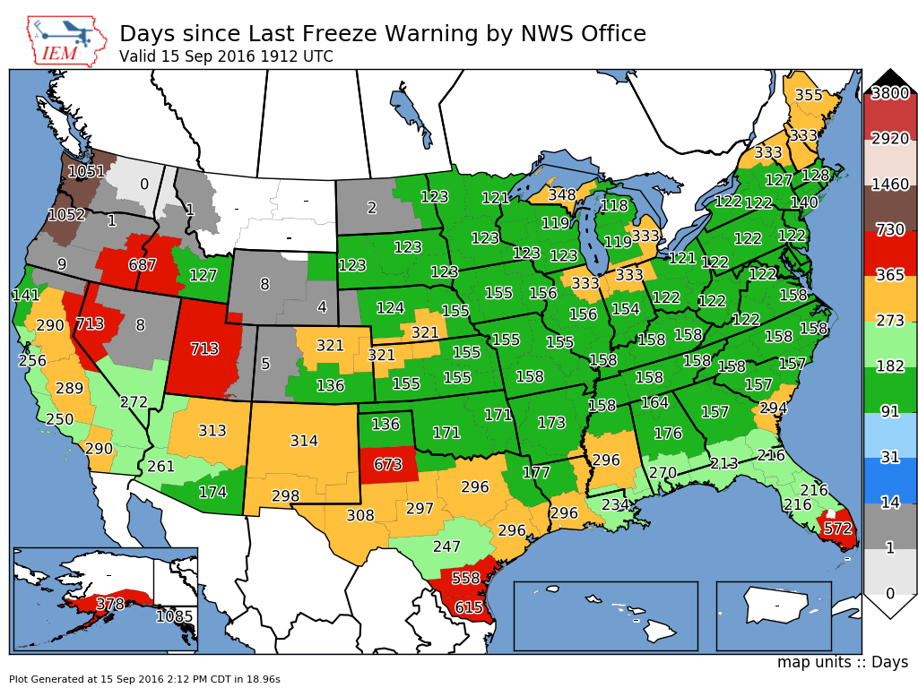 WeatherFanatics A Handy Guide to When Your First Freeze Typically Arrives