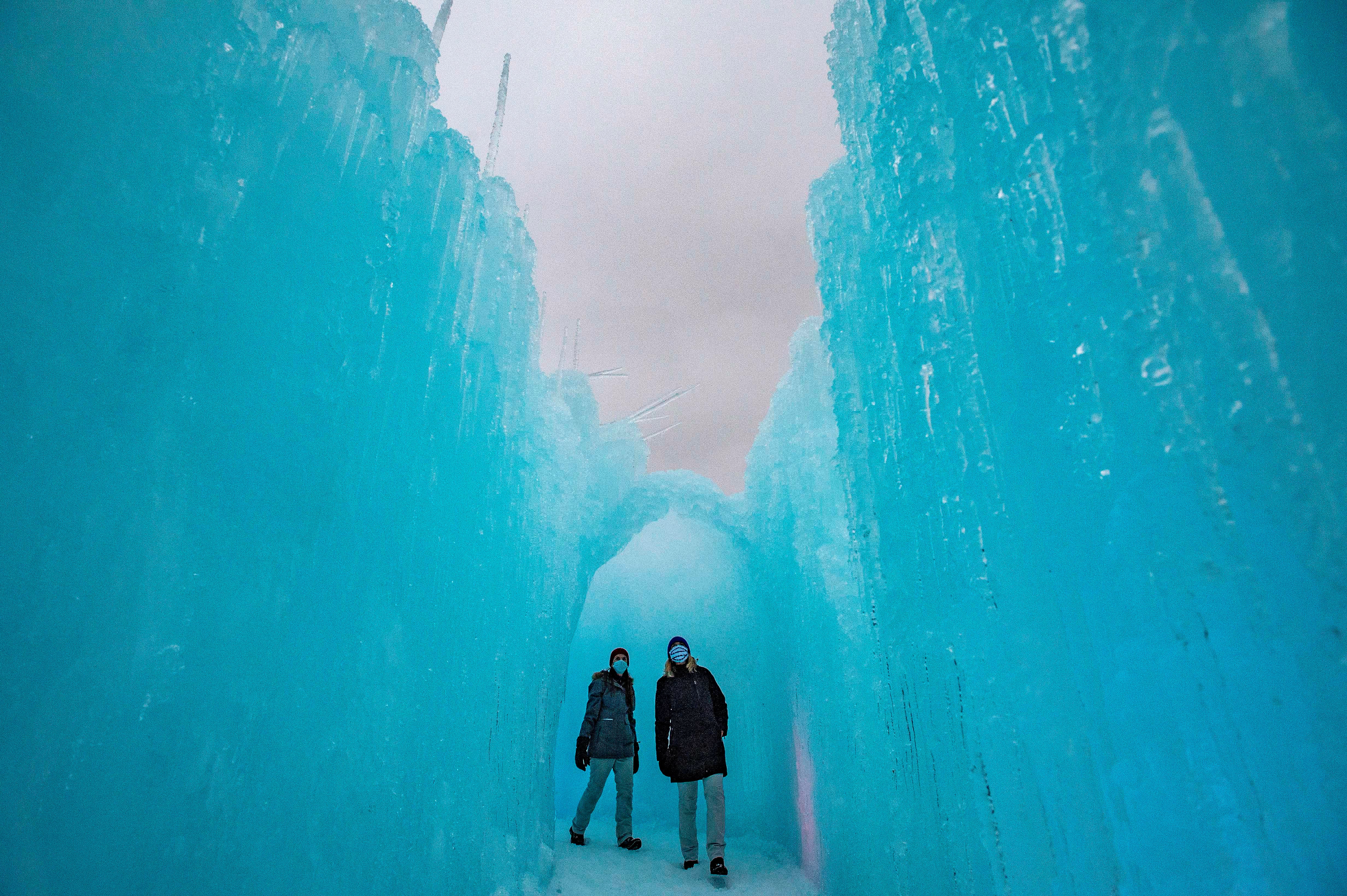 Exploring the Enchanted Ice Castles in North Woodstock, New Hampshire