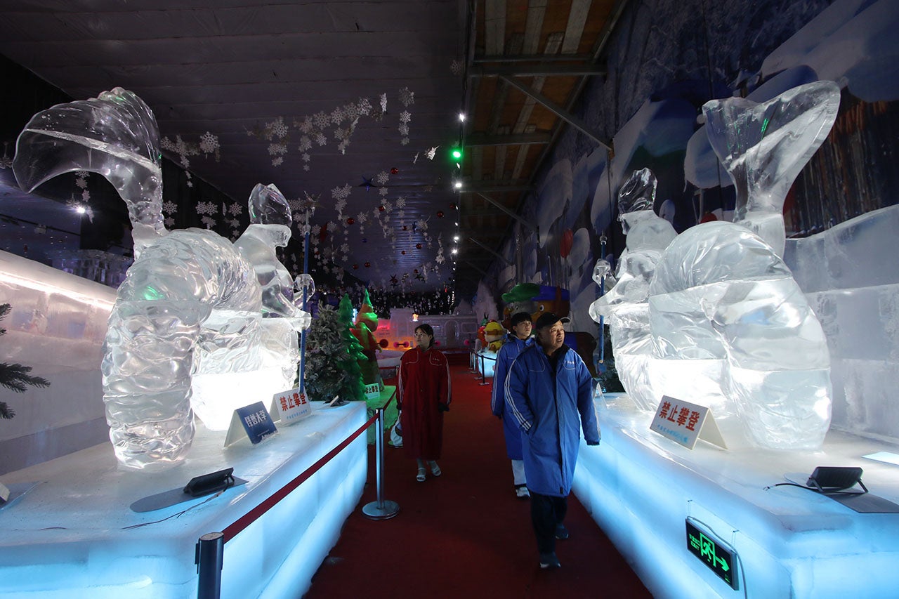 Want To Escape Heat? Take A Tour Of Ice Sculpture Museum