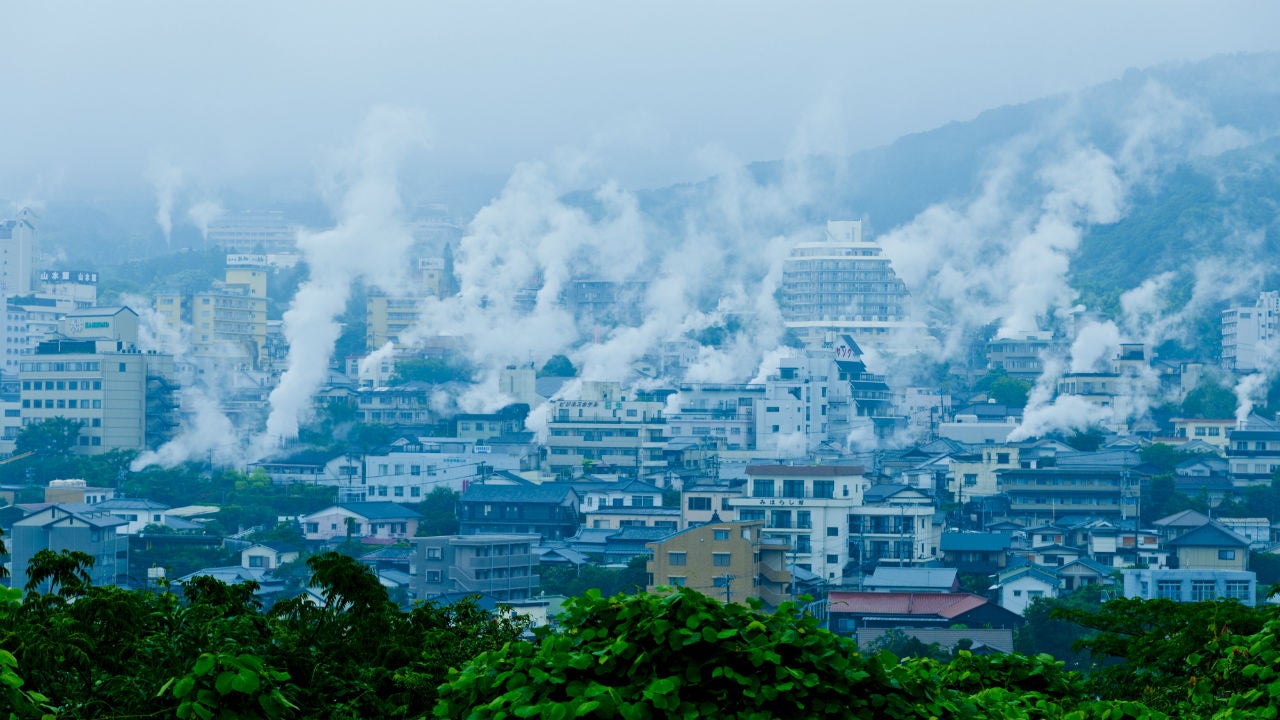 Steamy Hot Japanese Town Boasts More Than 3,000 Volcanic Steam Vents