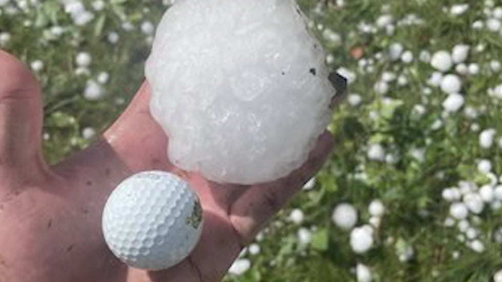 Baseball-Sized Hail Pelts Golf Course | Weather.com