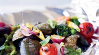 Grilled Shellfish and Vegetables al Cartoccio