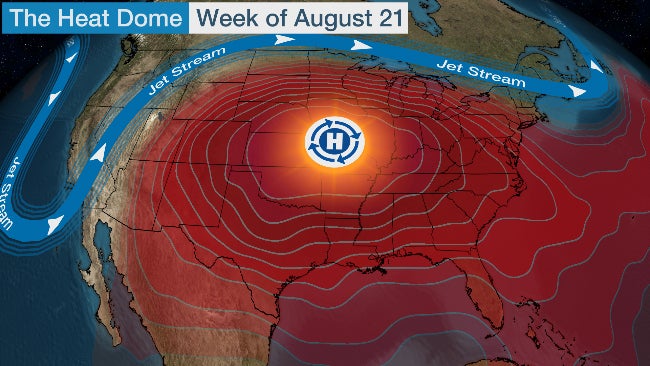 heat dome heat wave record heat forecast