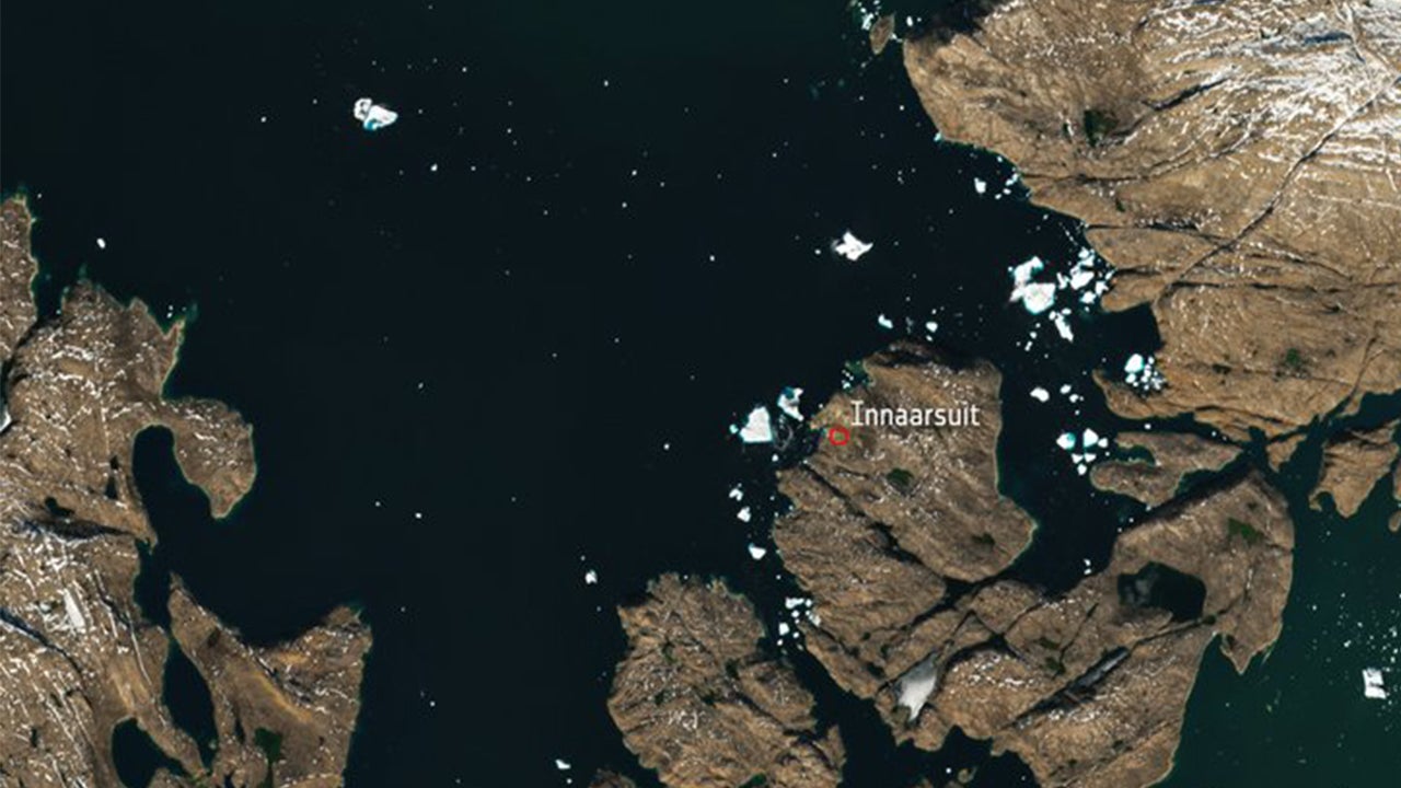 Massive Iceberg That Threatened Greenland Village Visible From Space