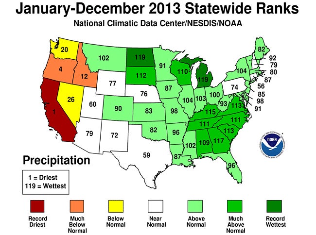 Extreme Weather States: The Coldest, Warmest, Driest and Wettest States ...
