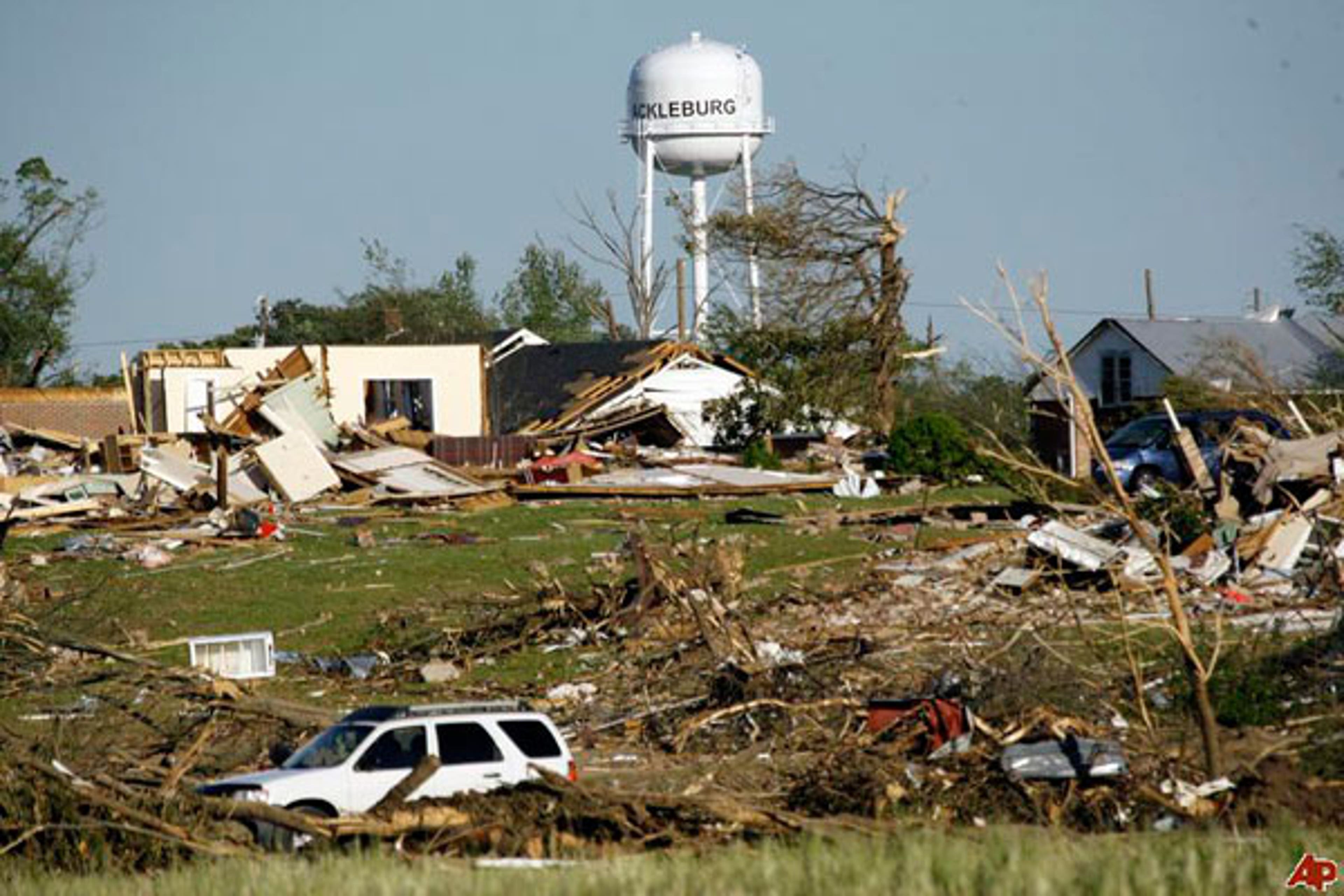 The destruction in Hackleburg, Ala. following the Apr. 27, 2011 tornado. (Photo credit: AP/Rogelio V. Solis)